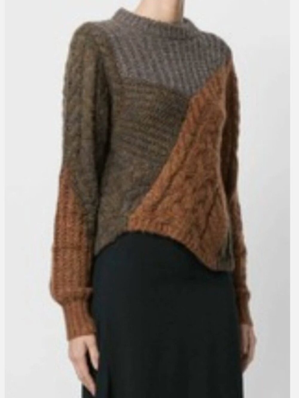 ISABEL MARANT ETOILE WOOL ALPACA NORDIC Wool ALPACA JUMPER SWEATER SIZE 38 M